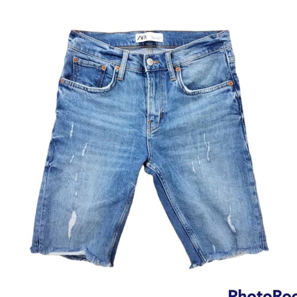 Zara Denim Long Shorts/Jorts